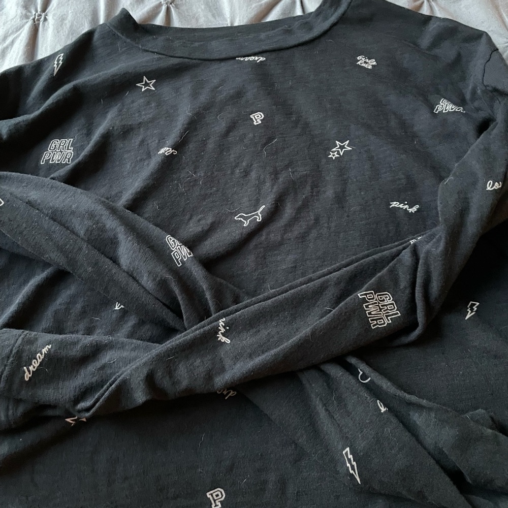 Brand: Pink. Color: Black with details